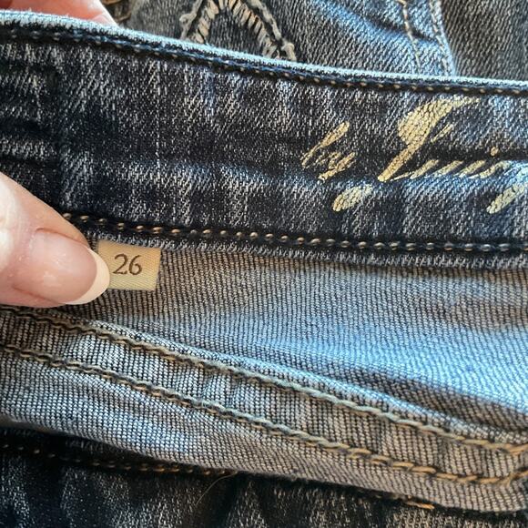 Juicy Couture Mid Rise Flare Embellished design Back Pockets 26 - Picture 7 of 10